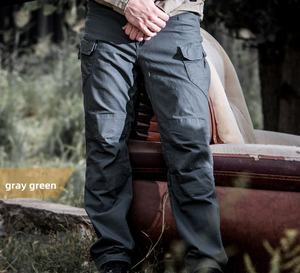 Pantalones Cargo Tácticos para Hombre, con Múltiples Bolsillos, para Trabajo, Senderismo, Invierno, Color Negro, Corte Automatizado - Product Image 2