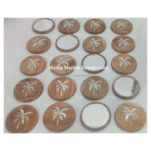 Meilleur fabricant indien de miroir incrusté de stéatite avec nacre à la main fleur Design ArtFor anniversaires cadeau décor à la maison - Product Image 5