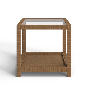 Mesita de noche o mesa auxiliar de cristal para sala de estar como mesa auxiliar o mesita de noche - Product Image 1