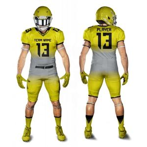 Maillot de football américain personnalisé OEM avec impression par sublimation, court, respirant, à bas prix, rembourré, livraison rapide - Product Image 1