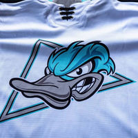 Número de camiseta de hockey sobre hielo de color personalizado |   Camisetas de Hockey Personalizadas con Impresión 3D y Bordado, 100% Poliéster Transpirable de Secado Rápido, OEM