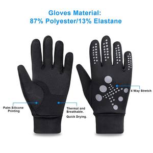 Gants de cyclisme d'été pour femmes/hommes, à doigts entiers, coupe-vent, respirants, rafraîchissants, compatibles écran tactile, en polyester et élasthanne - Product Image 5