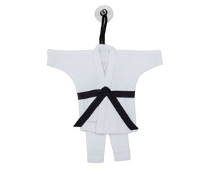 Mini Martial Arts Outfit Keychain BJJ Gi <b>Jiu</b> <b>Jitsu</b> Karate Taekwondo Judo Custom Thread Training <b>Gift</b> - Product Image 6