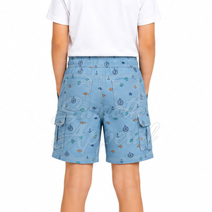 Shorts Quotidiens pour Garçons 100% Coton Respirant Confortable avec Cordon de Serrage Idéal pour les Jeux Actifs, les Activités Scolaires et la Famille - Product Image 4