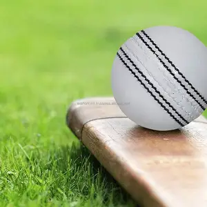 Beyaz kriket topu beyaz renk deri kriket topları bir sınıf kıdemli resmi sert ve özel damga uygulama eğitimi kriket topu