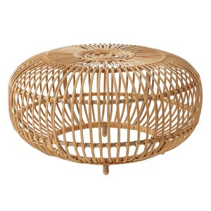 Tavolino d'Appoggio Ottawa in Finto Rattan Intrecciato, Artigianale, per Interni ed Esterni, Ideale per Soggiorno o Terrazza Coperta - Product Image 5