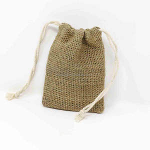 Jute Toiletry <b>Pouch</b> Eco Natural Recycled Custom Logo Printing Canvas Zipper <b>Make</b>-<b>up</b> Bag with Button Closure Type - Product Image 6