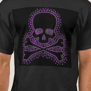 Men’s Black Rhinestone Star Full T-Shirt Luxury <b>Sparkly</b> Studded Shiny Short Sleeve Streetwear <b>Top</b> for Party and Fashion - Product Image 5