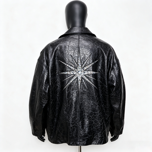 Hot Selling XS Men's Winter <b>Jacket</b> High Street Style Cow Skin <b>Canvas</b> Eco-Friendly Breathable Windproof Lightweight Front - Product Image 2