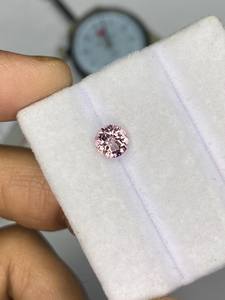 Turmalina Rosa Bebé, Corte Brillante Redondo, Gema de 6.20mm, Piedra Suelta Natural Facetada de 0.85 Ct para Joyería - Product Image 2