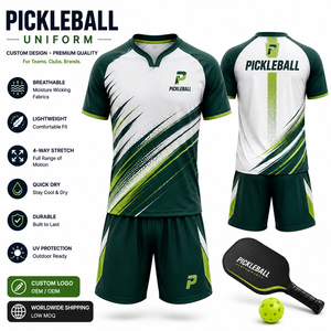 Fabricante de Uniformes de Pickleball Personalizados, OEM ODM, Camisetas y Pantalones Cortos de Pickleball por Sublimación, Ropa Deportiva al por Mayor para Equipos, Marca Privada - Product Image 4