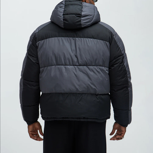 Veste matelassée unisexe personnalisée de haute qualité, style décontracté, col montant brillant, à capuche, vente en gros, toutes tailles - Product Image 5