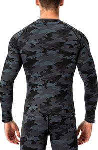 Men's Compression Long Sleeve Performance Shirt Premium Quick Dry Compression Base <b>Layer</b> <b>Top</b> Men's Athletic Compression Training - Product Image 2
