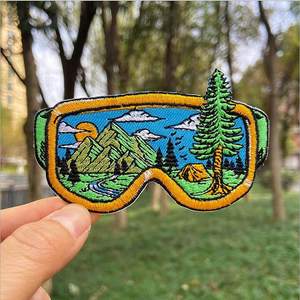Astronaut Skateboarding <b>Patch</b> Embroidered Rainbow Design <b>Sew</b>-<b>On</b> Iron-<b>On</b> Applique Irregular Shape Decorative Embroidered <b>Patch</b> - Product Image 5