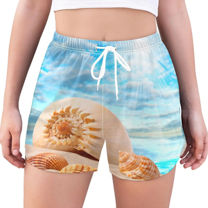 Shorts pour femmes de haute qualité, imprimés par sublimation, taille haute, respirants, en polyester léger, design décontracté personnalisé - Product Image 5