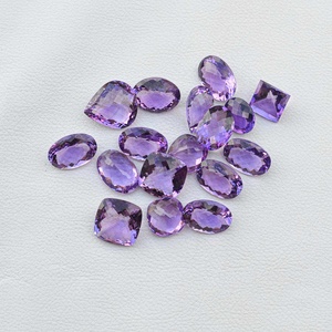 พลอยอเมทิสต์แอฟริกันธรรมชาติสีชั้นนำฟรีขนาดและรูปร่างผสมขายส่งหินปรับเทียบเหลี่ยมเพชรพลอยคุณภาพสูง - Product Image 6