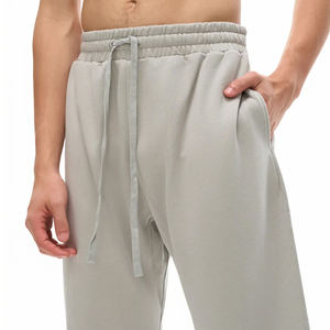 Pantalon de jogging droit en molleton bouclette pour homme avec logo personnalisé, taille élastique, 445 GSM, tricoté, pour sororités, survêtement, université - Product Image 5