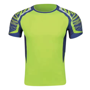 Men's Tennis Uniform Set Green Short Sleeve Crew Neck Moisture Wicking Polyester Fitted <b>Soccer</b> Apparel Summer Sport Wear - Product Image 5