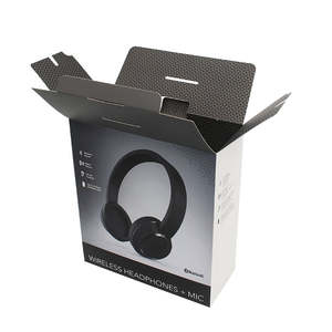 Caja de Empaque Electrónica Personalizada con Logotipo para Auriculares Inalámbricos, Diseño Moderno con Grabado y Laminado Mate - Product Image 5