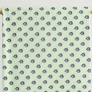 Floral Hand Block Print Cotton Fabric Premium Dress Making Material for Apparel Home Textile and Crafts Mint <b>Green</b> Cotton Fabric - Product Image 1