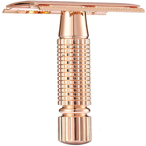 Double Edge Shaving <b>Razor</b> Stainless Steel Safety <b>Razor</b> Reusable Manual Beard <b>Razor</b> For <b>Men</b> Professional Wet Shaving Tool - Product Image 6
