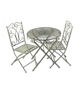 Conjunto de Muebles de Exterior de Hierro Moderno de Primera Calidad para Jardín, Patio o Balcón con Estructura Elegante y Construcción Metálica Duradera - Product Image 6