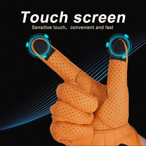 Gants de moto de course professionnels avec doigts entièrement recouverts, en cuir respirant, adhérence supérieure pour les performances sur circuit à grande vitesse - Product Image 6