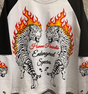 Men's Raglan Sleeve Printed Tiger Flame Sweatshirt O-Neck Regular Fit Street Style <b>Knitted</b> Fabric <b>Animal</b> <b>Pattern</b> Long Sleeve - Product Image 3