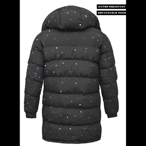 Veste d'hiver matelassée pour homme, personnalisée, longue, écologique, respirante, imperméable, coupe-vent, avec capuche, chaude, isolée, en polyester - Product Image 4