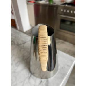 Stainless Steel Mirror Finish Pitcher with <b>Wrapped</b> Handle Modern Water Jug Tea Coffee Serving Carafe for <b>Kitchen</b> - Product Image 4