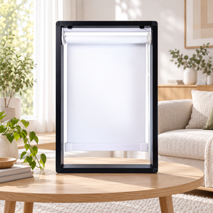 Store Enrouleur Électrique WINHOME Intégré, Filtrant la Lumière, Anti-UV, en Plastique, Minimaliste et Moderne, pour Fenêtre Coulissante - Product Image 1