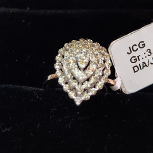 Elegante Anillo de Diamantes de Corte Brillante Color G Natural de 0.55ct, Chapado en Rodio de Oro Rosa de 14K para Mujer, Diseño Elegante, Certificado IGI, B2B - Product Image 6