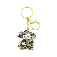 Porte-clés personnalisés vintage en alliage de zinc, style dessin animé, logo 2D/3D, étanches et légers - Cadeaux souvenirs