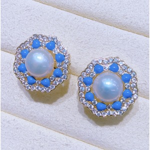 Pendientes de Perlas de Agua Dulce con Estilo Retro y Elegante para Mujer, Estilo Palacio, Nuevo Estilo Chino, Venta al por Mayor de Zhuji - Product Image 4