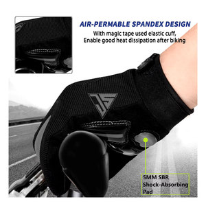 Outdoor Sports Cycling <b>Gloves</b> Sun Protection Anti Slip Shock Absorbing Wear Resistant <b>Touch</b> Screen Bicycle Long Finger <b>Gloves</b> - Product Image 4