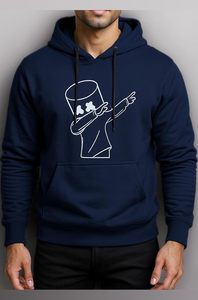 Sweat à capuche pour homme, imprimé personnalisable, respirant, avec poche, design extérieur confortable, en coton mélangé polaire 320g, pour l'hiver - Product Image 3