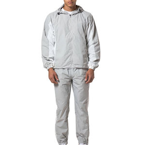 Ensemble de survêtement coupe-vent décontracté deux pièces en nylon et polyester pour homme – Personnalisation à prix abordable - Product Image 2