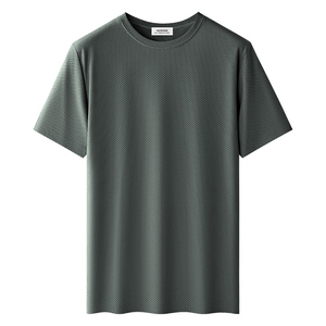 T-shirt pour homme à manches courtes, coupe classique, respirant, tissé, 100% coton biologique, 320 g/m², col rond, style décontracté - Product Image 2