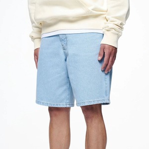 Pantalones Cortos Bermuda de Algodón Azul Claro para Hombre, Cintura Media, Estilo Casual, Color Sólido, Transpirables - Product Image 6