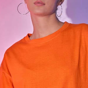 T-shirt ample pour femme, style streetwear, été, 100% coton, léger, séchage rapide, confortable, vêtement décontracté - Product Image 6