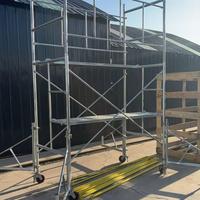 Sistema de Andamios Móviles H con Escalera, Andamios Duraderos y Portátiles para Proyectos de Construcción