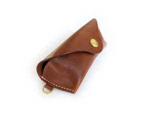 Portable Leather Glasses Case Genuine Cowhide Pouch Luxury Soft Handmade <b>Slim</b> Reading Spectacles Cover Bag LGC-0075 - Product Image 2