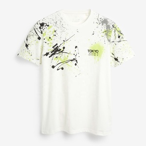 เสื้อยืดคอกว้างแขนสั้นผู้ชายคอลเลคชั่นฤดูร้อน ผ้าฝ้าย 100% แห้งเร็ว ระบายอากาศได้ดี เป็นมิตรกับสิ่งแวดล้อม เหมาะสำหรับใส่ลำลอง - Product Image 6
