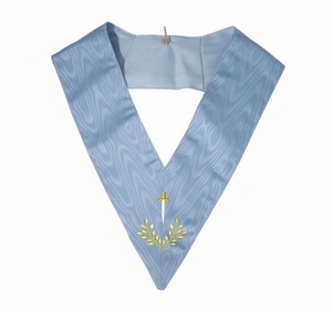 Collier de protection intérieur Maçonnique, Régalia d'Officier, Broderie Machine, Rite Français, avec Perles - Product Image 6