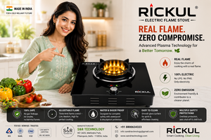 Plasma Electric Cooking <b>Stove</b> Glass Surface 3000W Safe Flame Technology Single Burner Portable Household Free Standing - Product Image 5