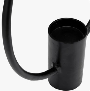 Ensemble de 2 supports à bougies circulaires modernes en noir mat pour la décoration de la maison, design en métal - Product Image 2