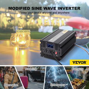 3000W modificato onda sinusoidale Inverter Display LCD telecomando indicatore LED DC 24V AC 120V convertitore per camion da viaggio - Product Image 2