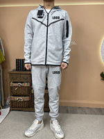 Nouvelle Collection 2026 – Survêtement Homme Tech Fleece Tendance – Hiver/Automne – Respirant et Séchage Rapide – 220g – 2 Pièces (Hoodie et Pantalon) – Personnalisable