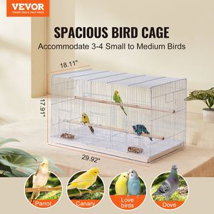 Jaula apilable de 30 pulgadas para pájaros pequeños: loros, canarios, cacatúas, agapornis, pinzones, periquitos, conures, guacamayos ¡y más! - Product Image 2
