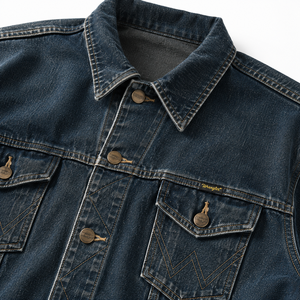 Veste en jean personnalisée pour homme, denim foncé, style vintage, veste en jean trucker, fabricant OEM ODM - Product Image 6